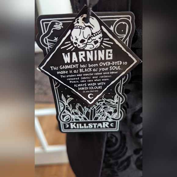 SALE!!!!!  NWT Killstar Bloodlust Halter Midi Dress Size L  (US SIZE 10) - Picture 10 of 13